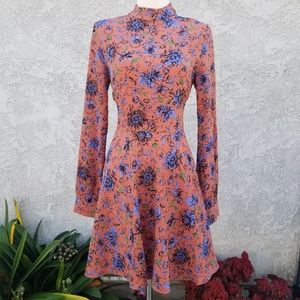 Floral Fall Skater Flare Mini Dress